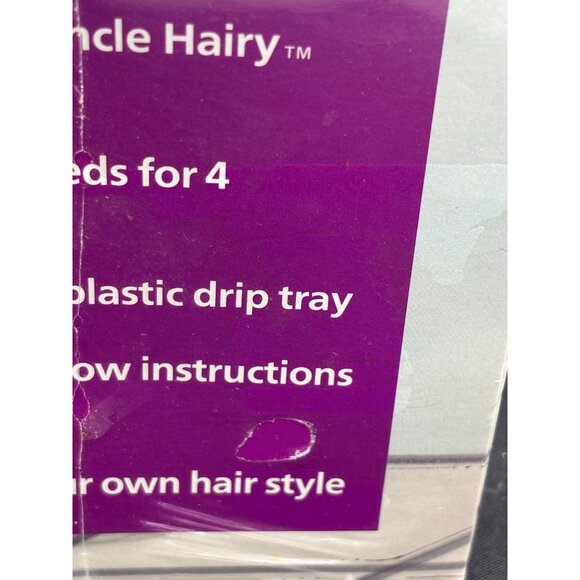 Vintage Uncle Hairy Chia Pet Planter By Total Kaos With Seeds & Drip Tray new - Picture 7 of 8